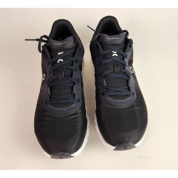 On Running Cloudflow 4 Womens Sneaker Black White Size US 8 - Picture 2 of 9
